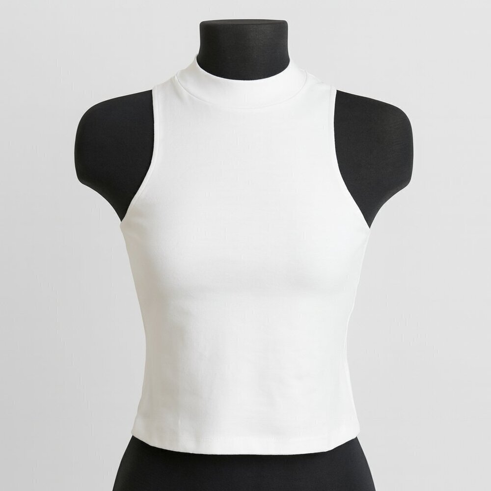 🤍 Iefiel White Sleeveless Crop Top | Girls Size 14 | New with Tag | Dance & Act
